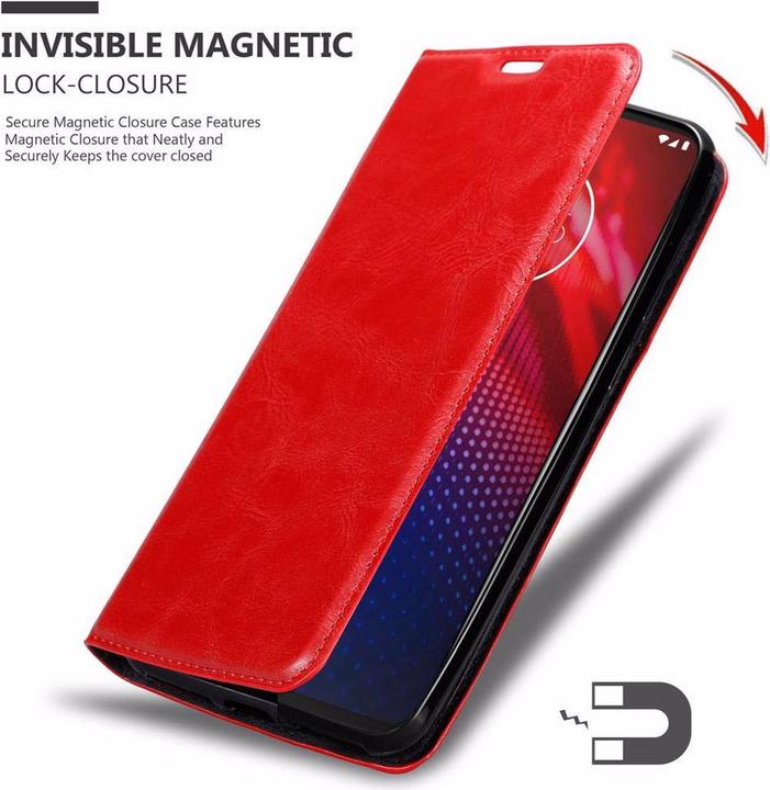 Actual product image Cadorabo Book Invisible Magnet Cover (Motorola Moto Z4)