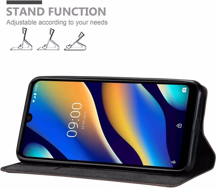 Actual product image Cadorabo Book Invisible Magnet Cover (Wiko View 3 Lite)