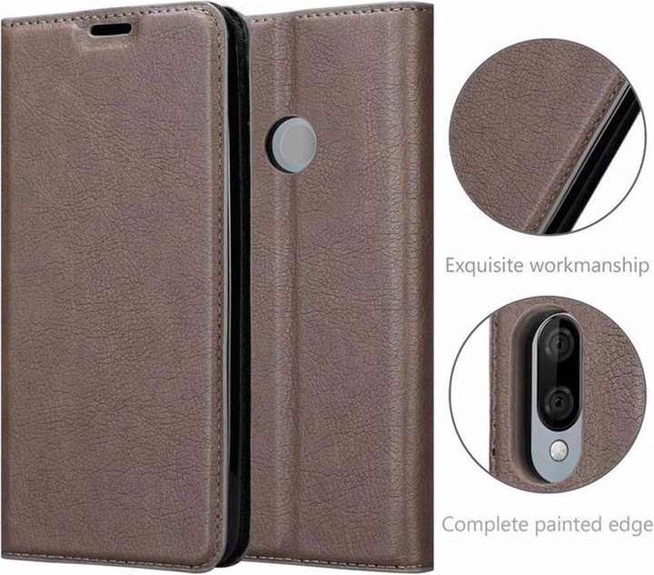 Actual product image Cadorabo Book Invisible Magnet Cover (Wiko View 3 Lite)