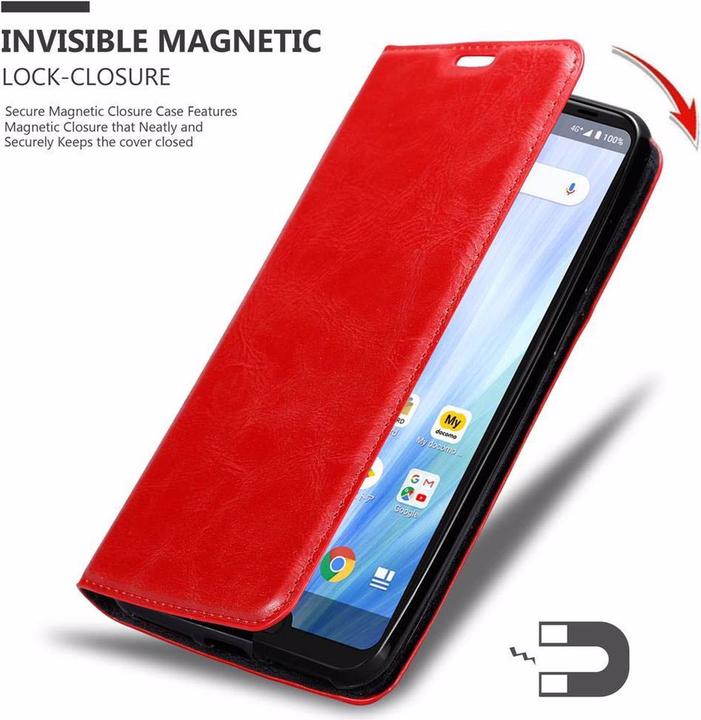 Actual product image Cadorabo Book Invisible Magnet Cover (Sharp Aquos R3)