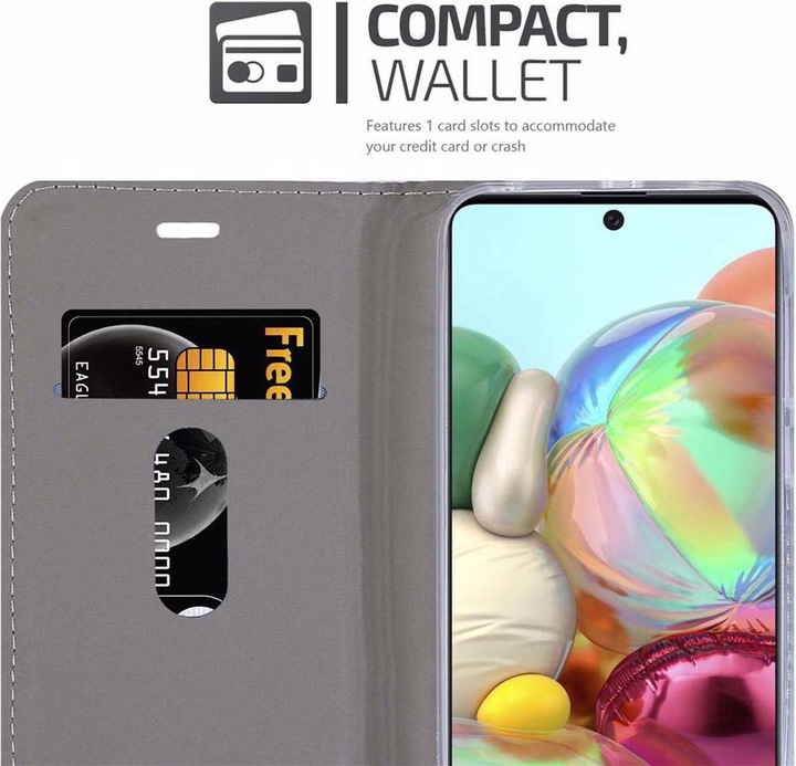 Produktbild Cadorabo Book Jeans Optik Cover (Samsung Galaxy A71)
