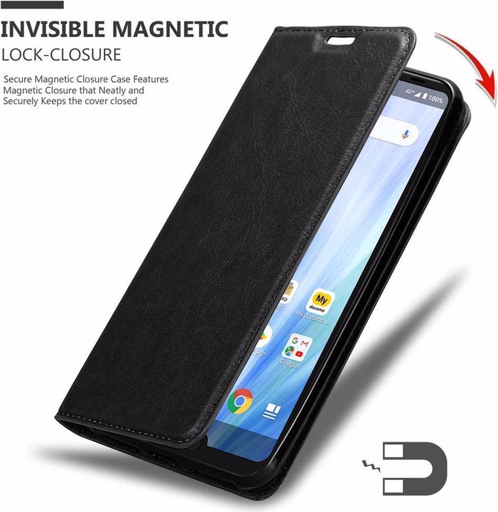 Actual product image Cadorabo Book Invisible Magnet Cover (Sharp Aquos R3)