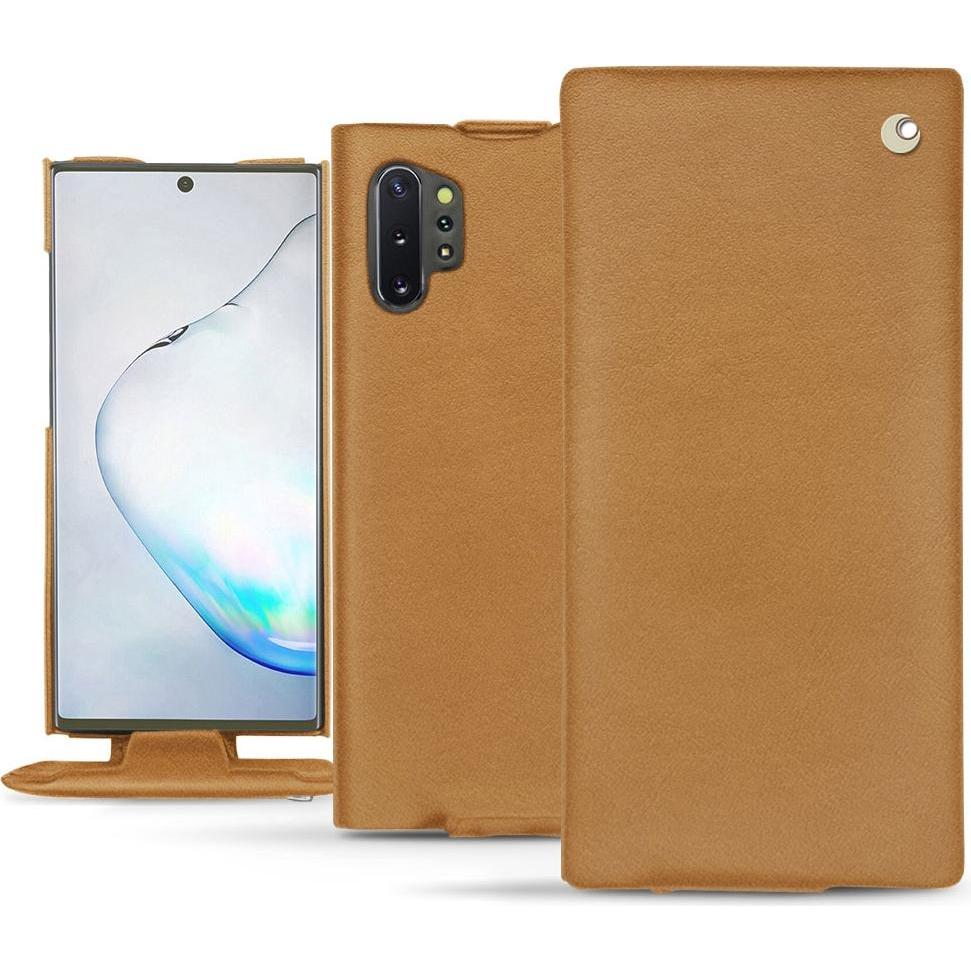 Noreve Lederschutzhülle vertikal (Samsung Galaxy Note 10+), Smartphone Hülle, Braun