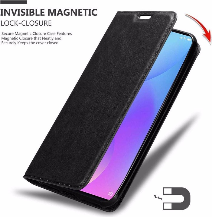 Actual product image Cadorabo Book Invisible Magnet Cover (Mi 9T Pro, Xiaomi Redmi K20 Pro, Xiaomi Redmi K20)