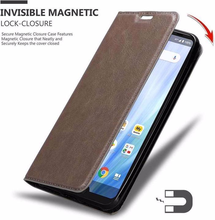 Actual product image Cadorabo Book Invisible Magnet Cover (Sharp Aquos R3)