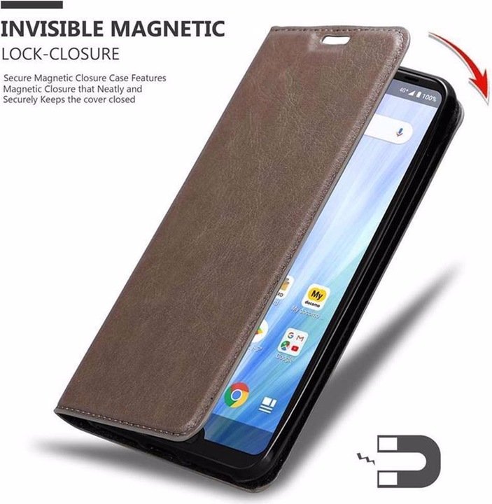 Actual product image Cadorabo Book Invisible Magnet Cover (Sharp Aquos R3)
