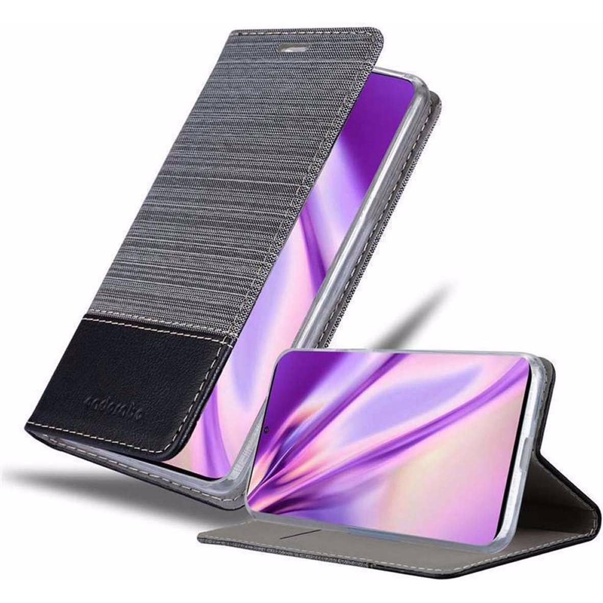 Thumbnail - Cadorabo Book Jeans Optik Cover (Samsung Galaxy S20 Ultra), Smartphone Hülle, Grau