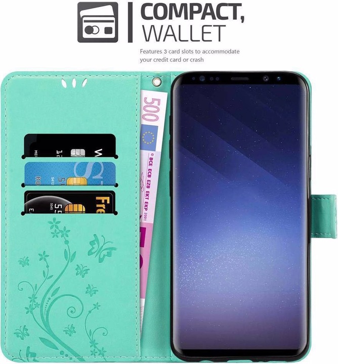 Produktbild Cadorabo Flower Book Cover (Samsung Galaxy S9)
