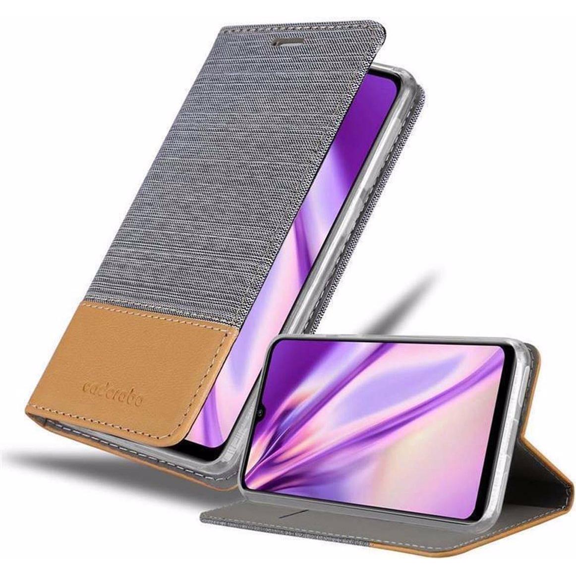 Cadorabo Jeans Optik (Xiaomi Mi CC9), Smartphone Hülle, Grau, Braun