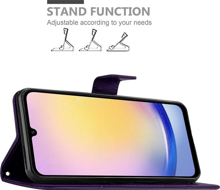 Actual product image Cadorabo Case for Samsung Galaxy A26 Flower Book (Samsung Galaxy A26)