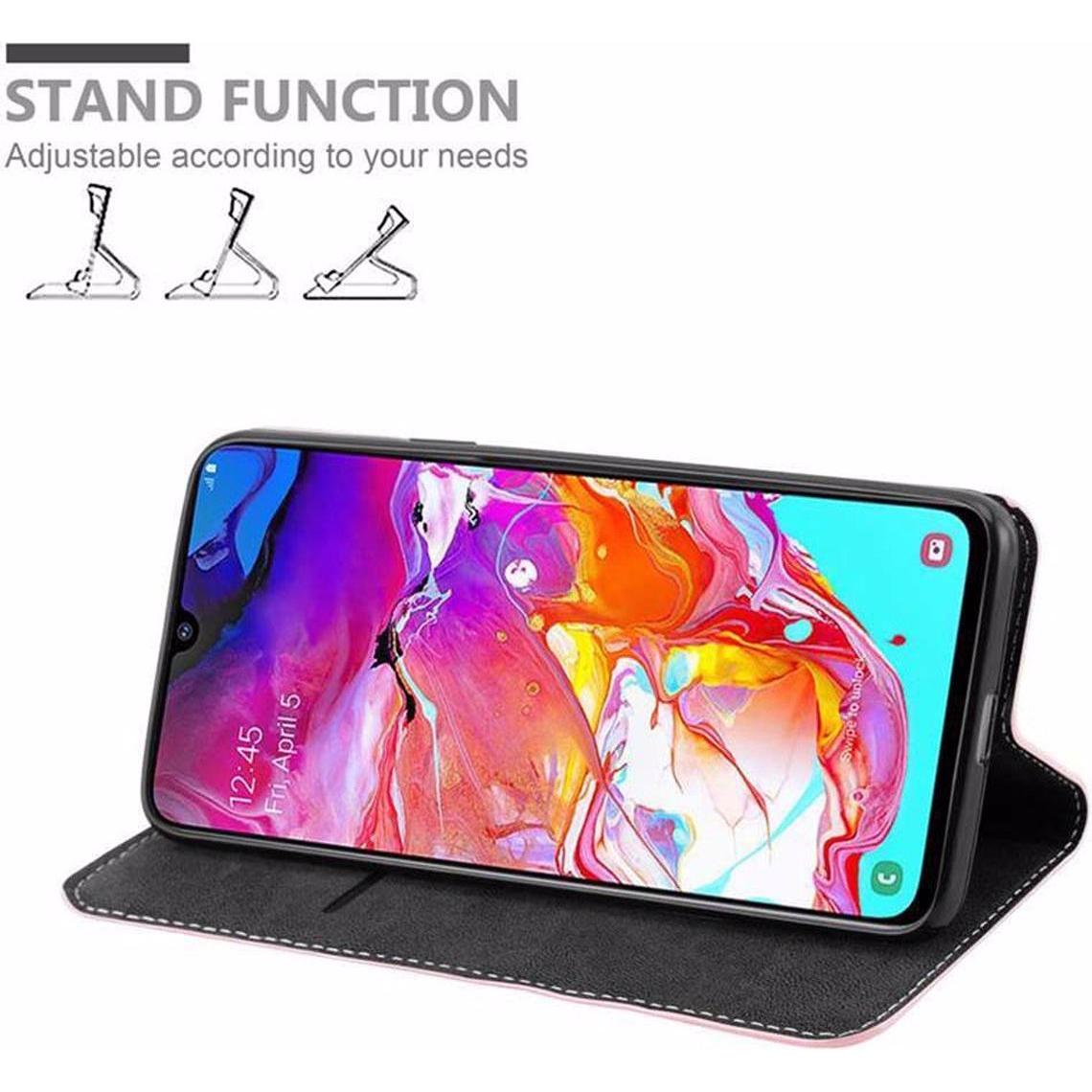 Thumbnail - Cadorabo Book X-Wallet Cover (Samsung Galaxy A70), Smartphone Hülle, Rosa