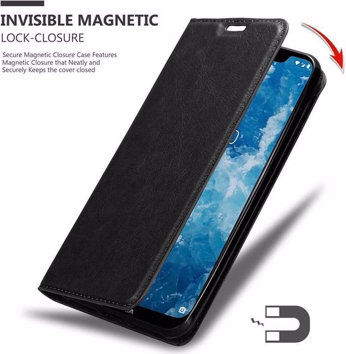 Actual product image Cadorabo Book Invisible Magnet Cover (Nokia 7.1 Plus)