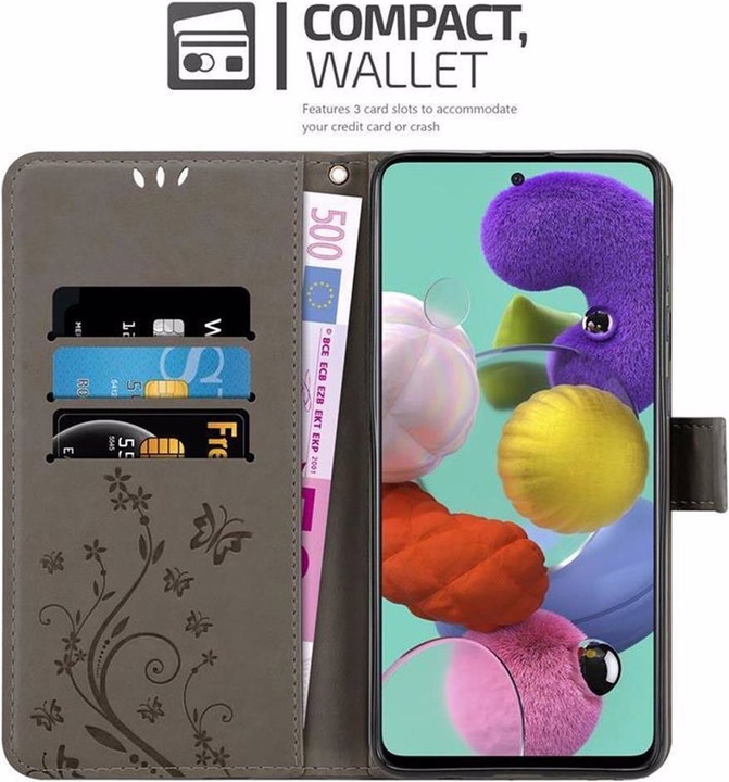 Actual product image Cadorabo Flower Book Cover (Samsung Galaxy M40s)