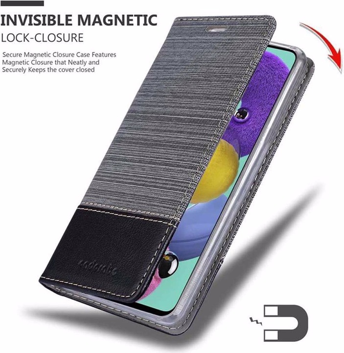 Produktbild Cadorabo Book Jeans Optik Cover (Samsung Galaxy M40s)