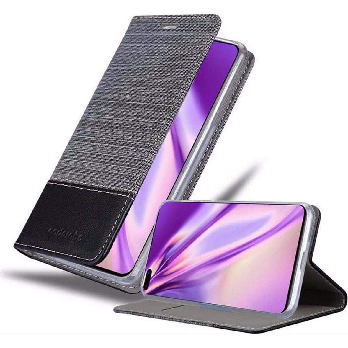 Cadorabo Book Jeans Optik Cover (Huawei P40), Smartphone Hülle, Grau