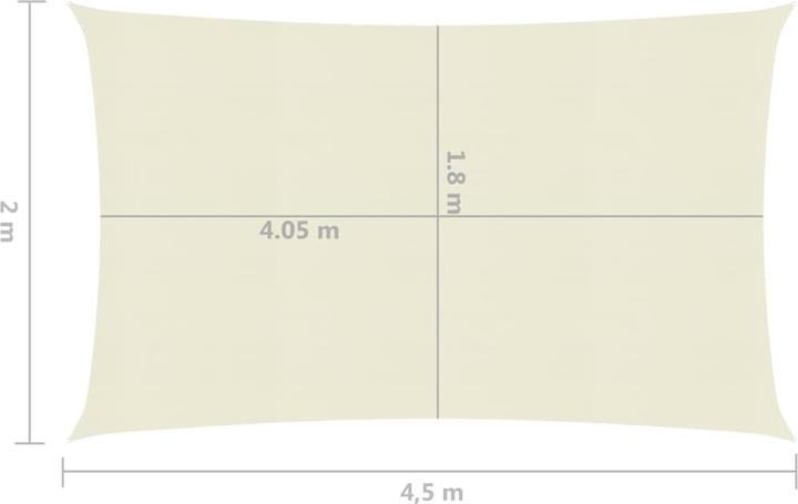 Actual product image vidaXL Sonnensegel (450 x 200 cm)