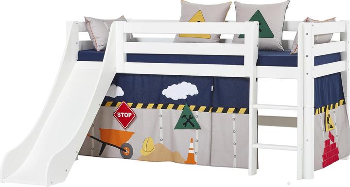 Immagine prodotto Hoppekids Letto a soppalco ECO Luxury 90x200cm con scivolo, bianco (90 x 200 cm)