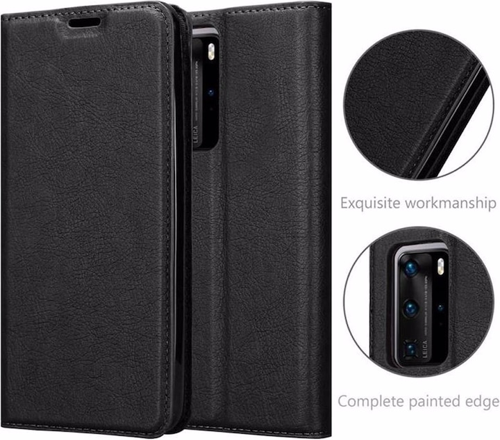 Actual product image Cadorabo Book Invisible Magnet Cover (Huawei P40 Pro+)