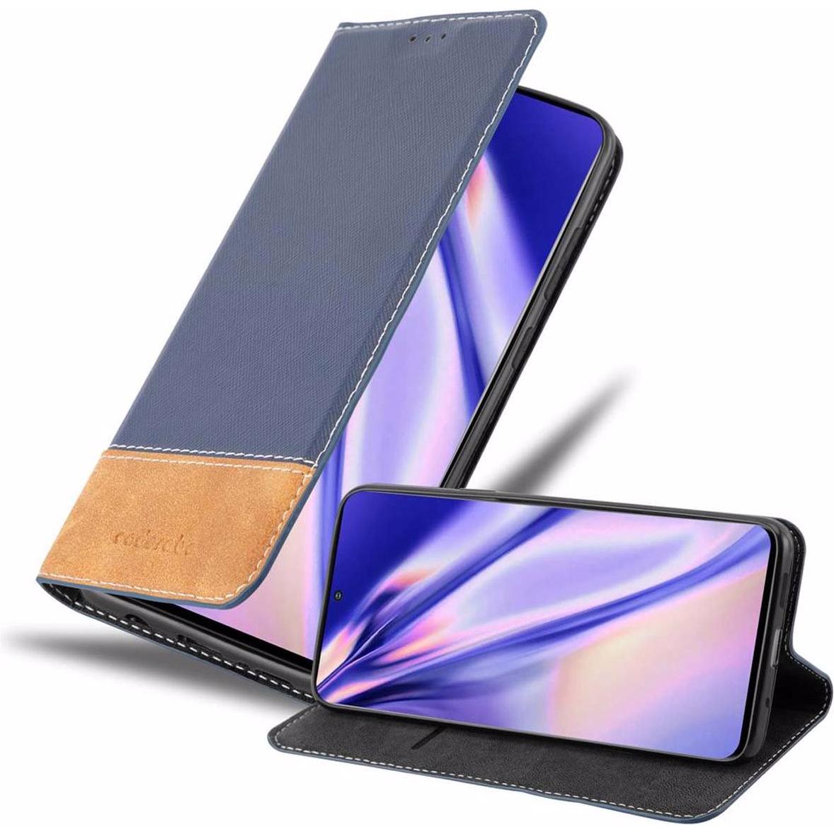 Cadorabo Book X-Wallet Cover (Samsung Galaxy S20+), Smartphone Hülle, Blau