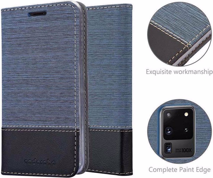 Produktbild Cadorabo Book Jeans Optik Cover (Samsung Galaxy S20 Ultra)