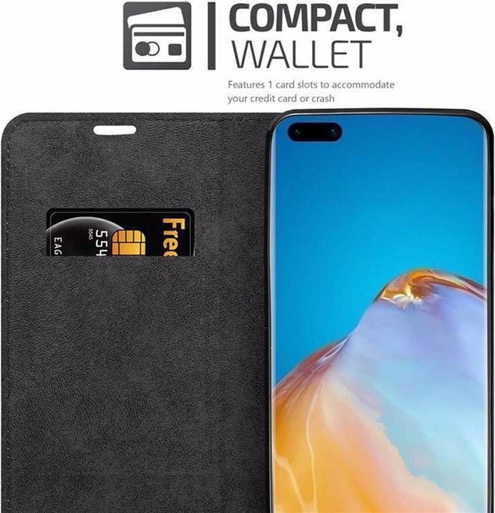 Produktbild Cadorabo Book Invisible Magnet Cover (Huawei P40 Pro+)