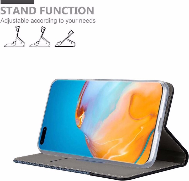 Produktbild Cadorabo Book Jeans Optik Cover (Huawei P40 Pro)
