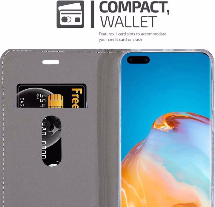 Produktbild Cadorabo Book Jeans Optik Cover (Huawei P40 Pro)