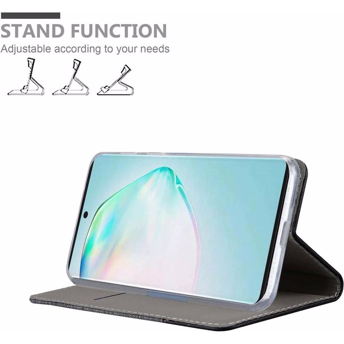 Thumbnail - Cadorabo Book Jeans Optik Cover (Samsung Galaxy A91), Smartphone Hülle, Grau