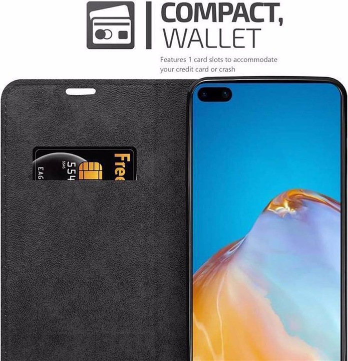 Actual product image Cadorabo Book Invisible Magnet Cover (Huawei P40)