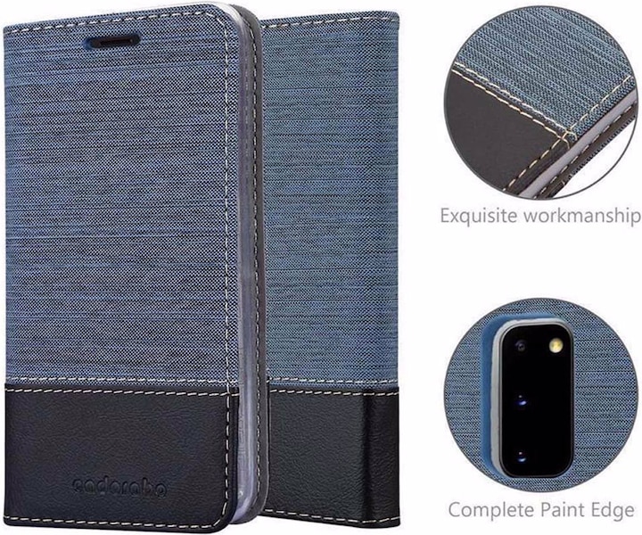 Produktbild Cadorabo Book Jeans Optik Cover (Samsung Galaxy S20)