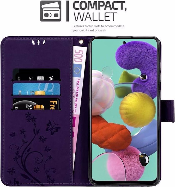 Produktbild Cadorabo Flower Book Cover (Samsung Galaxy A51)