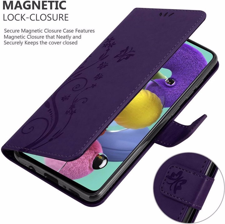 Produktbild Cadorabo Flower Book Cover (Samsung Galaxy A51)