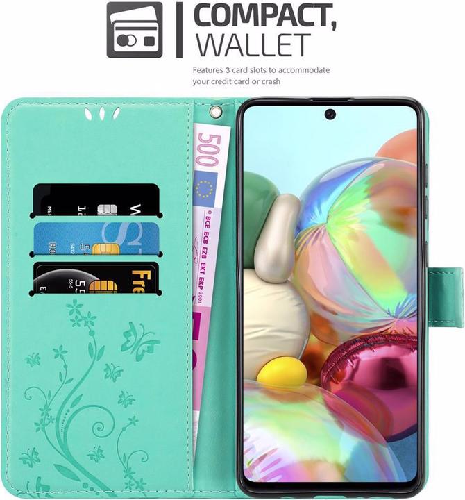Actual product image Cadorabo Flower Book Cover (Samsung Galaxy A71)
