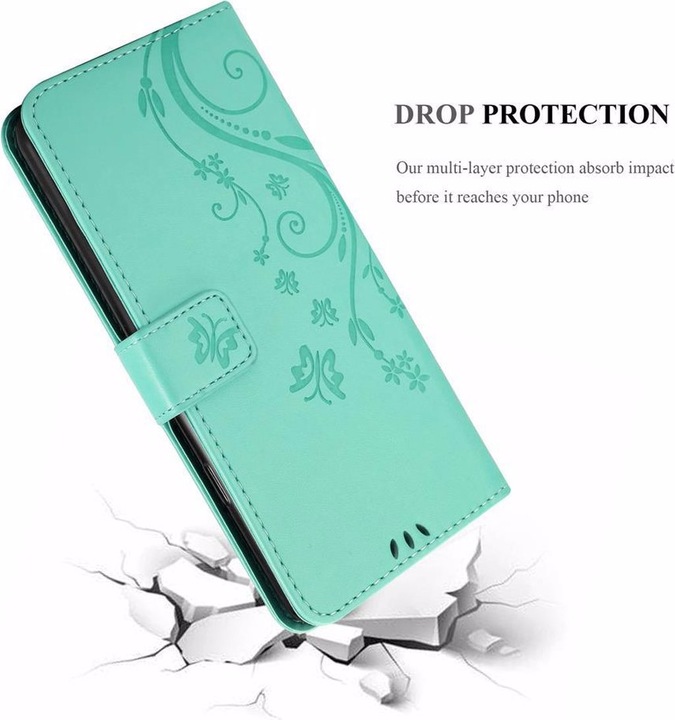 Actual product image Cadorabo Flower Book Cover (Samsung Galaxy A71)