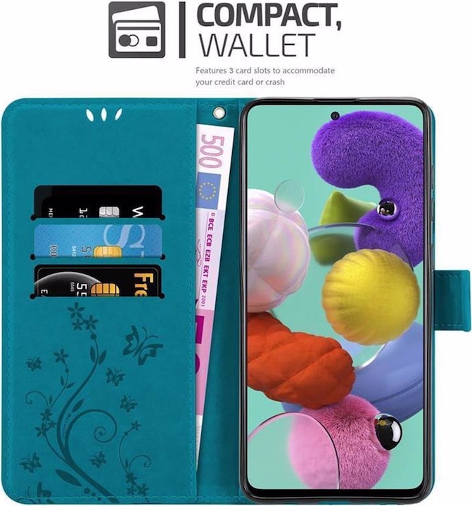 Produktbild Cadorabo Flower Book Cover (Samsung Galaxy A51)
