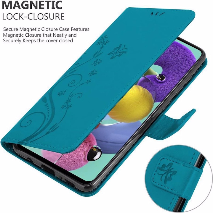 Produktbild Cadorabo Flower Book Cover (Samsung Galaxy A51)