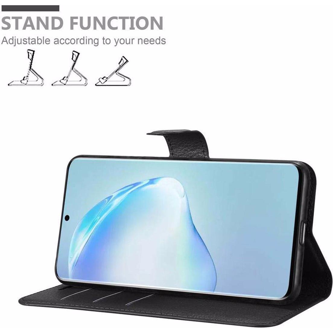 Thumbnail - Cadorabo Book mit Standfunktion Cover (Samsung Galaxy S20+), Smartphone Hülle, Schwarz
