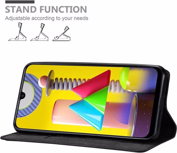 Actual product image Cadorabo Book Invisible Magnet Cover (Samsung Galaxy M31)