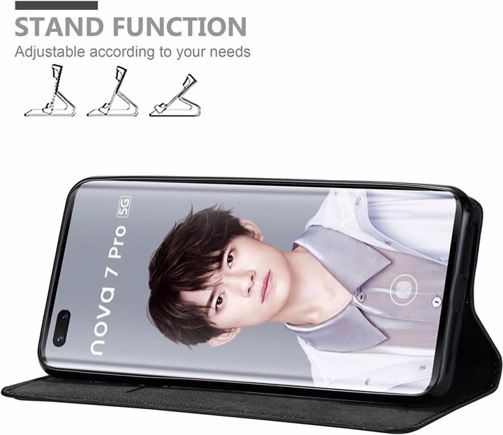 Actual product image Cadorabo Book Invisible Magnet Cover (Huawei Nova 7 Pro 5G)
