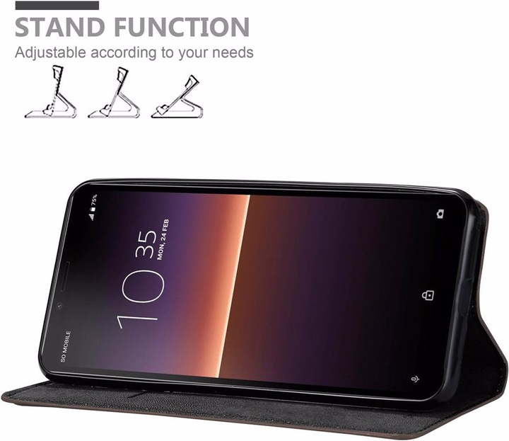Actual product image Cadorabo Book Invisible Magnet Cover (Sony Xperia 10 II)