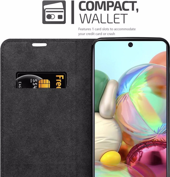 Actual product image Cadorabo Book Invisible Magnet Cover (Samsung Galaxy A71 5G)