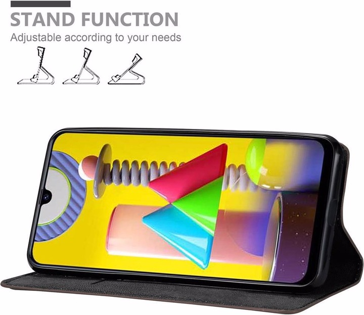 Actual product image Cadorabo Book Invisible Magnet Cover (Samsung Galaxy M31)
