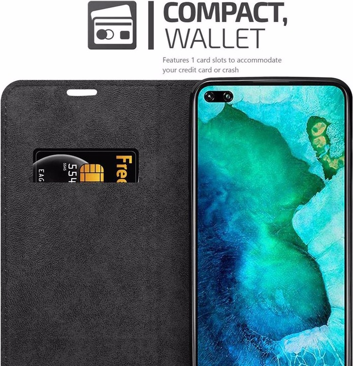 Actual product image Cadorabo Book Invisible Magnet Cover (Honor View 30 Pro)