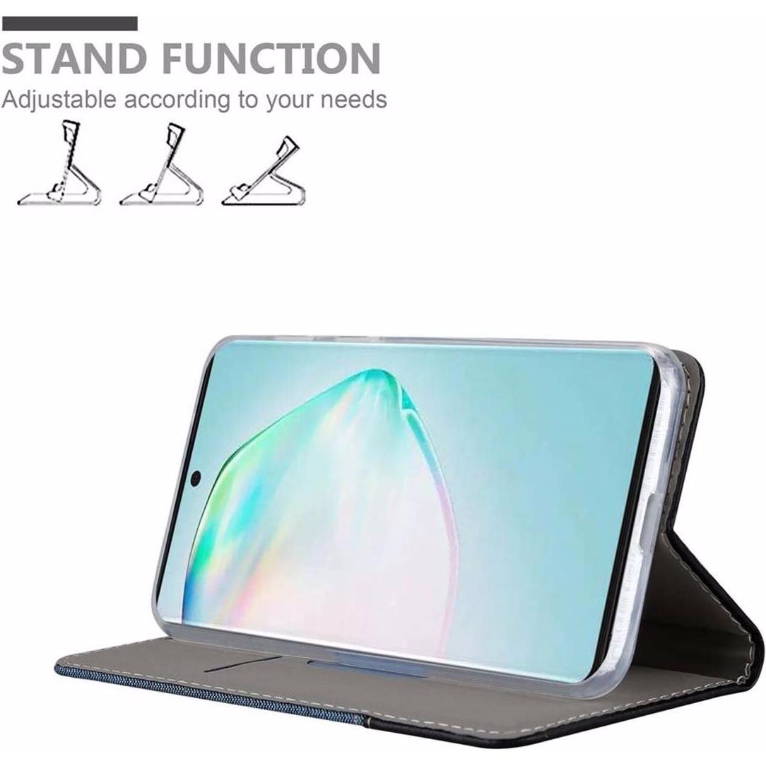 Thumbnail - Cadorabo Book Jeans Optik Cover (Samsung Galaxy A91), Smartphone Hülle, Blau