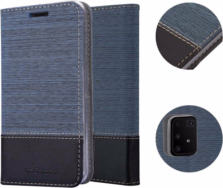 Produktbild Cadorabo Book Jeans Optik Cover (Samsung Galaxy A91)