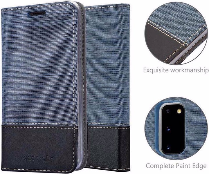 Produktbild Cadorabo Book Jeans Optik Cover (Samsung Galaxy S20+)