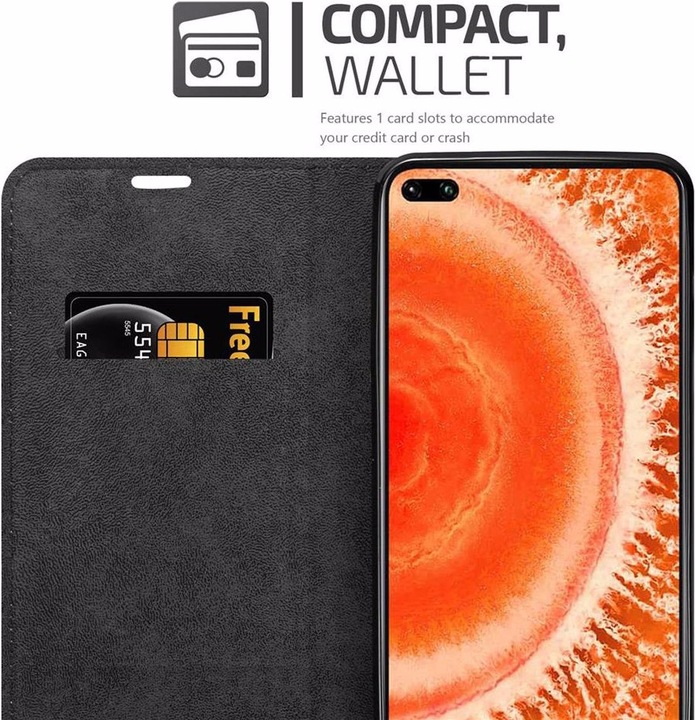 Actual product image Cadorabo Book Invisible Magnet Cover (Honor View 30)