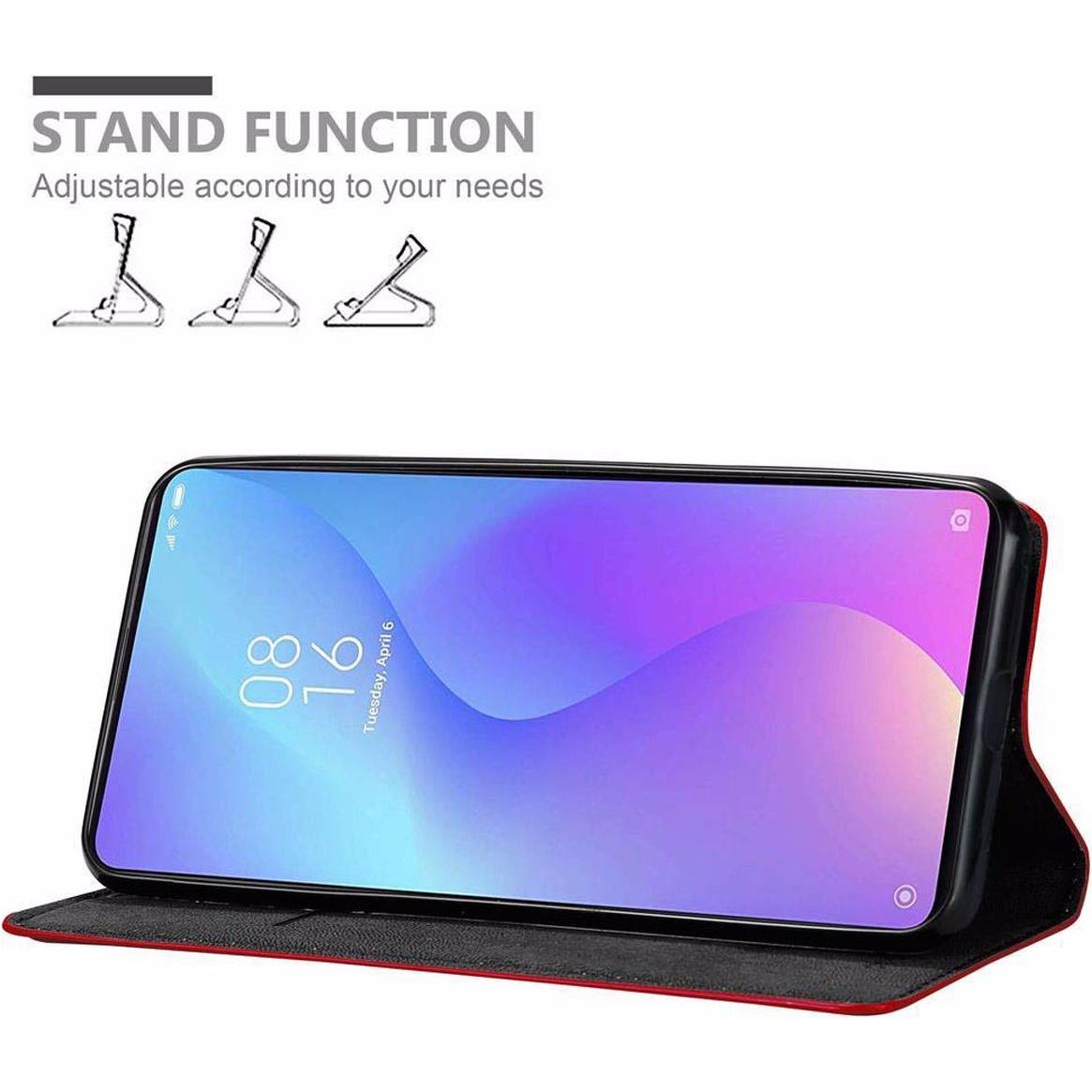 Thumbnail - Cadorabo Book Invisible Magnet Cover (Xiaomi Mi 9T Pro, Xiaomi Mi 9T), Smartphone Hülle, Rot