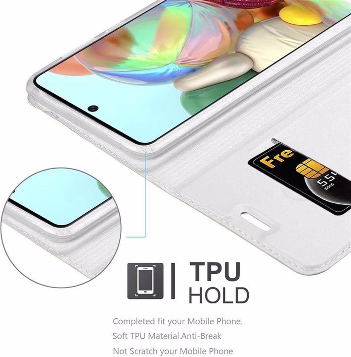 Actual product image Cadorabo Book Classy Style Cover (Samsung Galaxy A71)