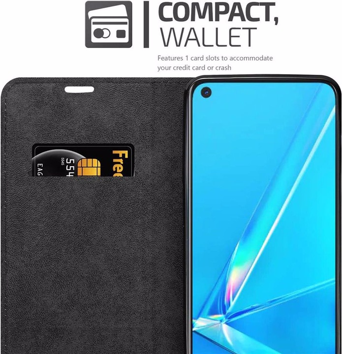 Actual product image Cadorabo Book Invisible Magnet Cover (Oppo A92)